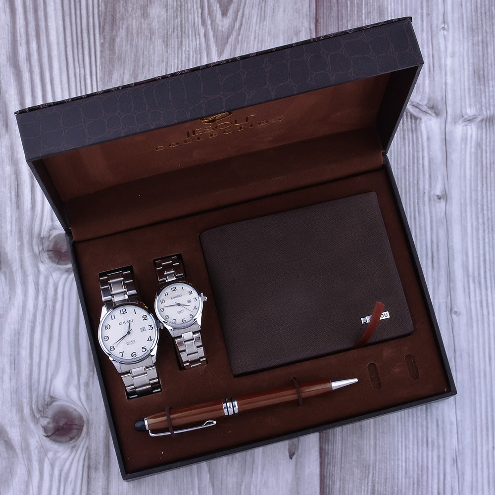 Men’s Analog Quartz Watch PU Leather Strap | Stylish Waterproof Wrist Watch with Stainless Steel Buckle