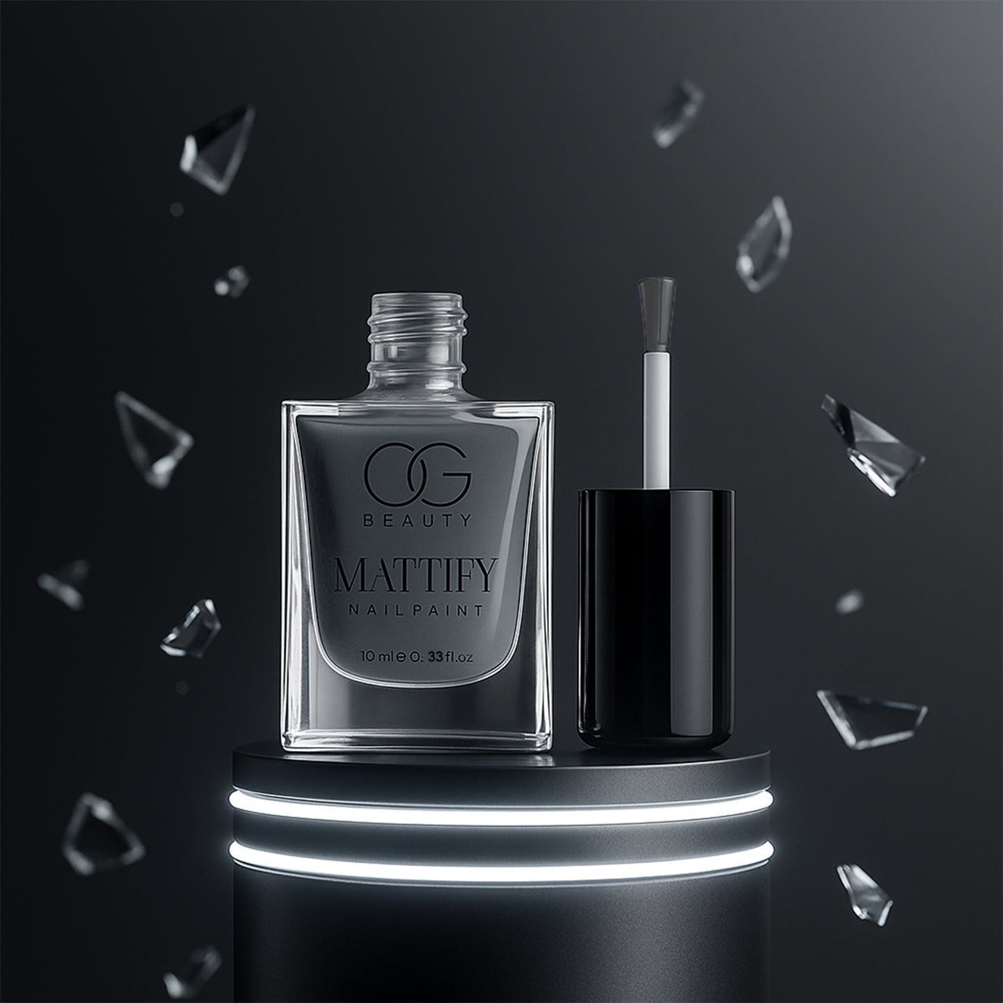 Og Beauty Calm Grey Mattify Nail Paint (10 Ml 1 Pc)