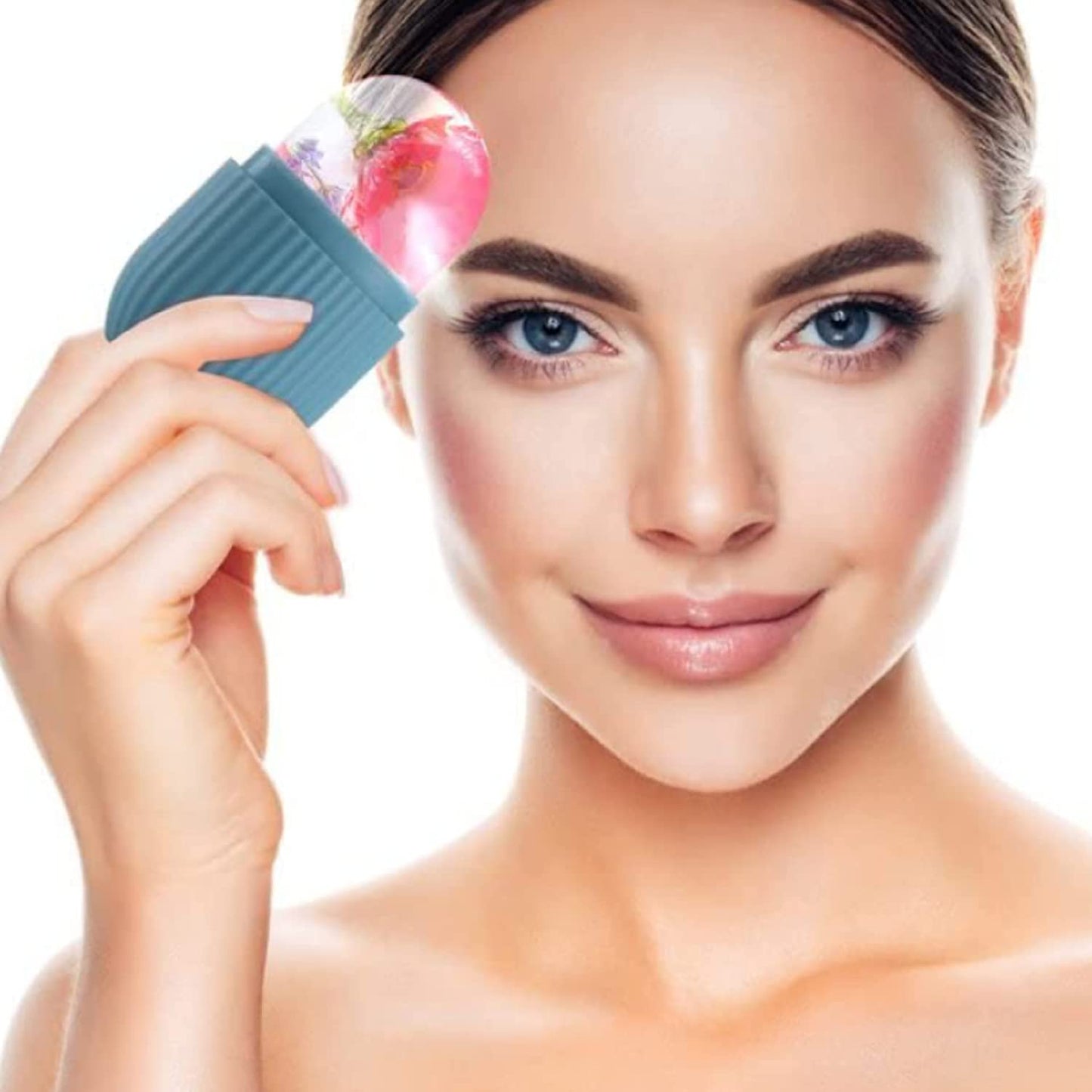 1224p Beauty Ice Roller For Face Massager Eye Reusable Face Rollers Facial Roller ( Purple Color)