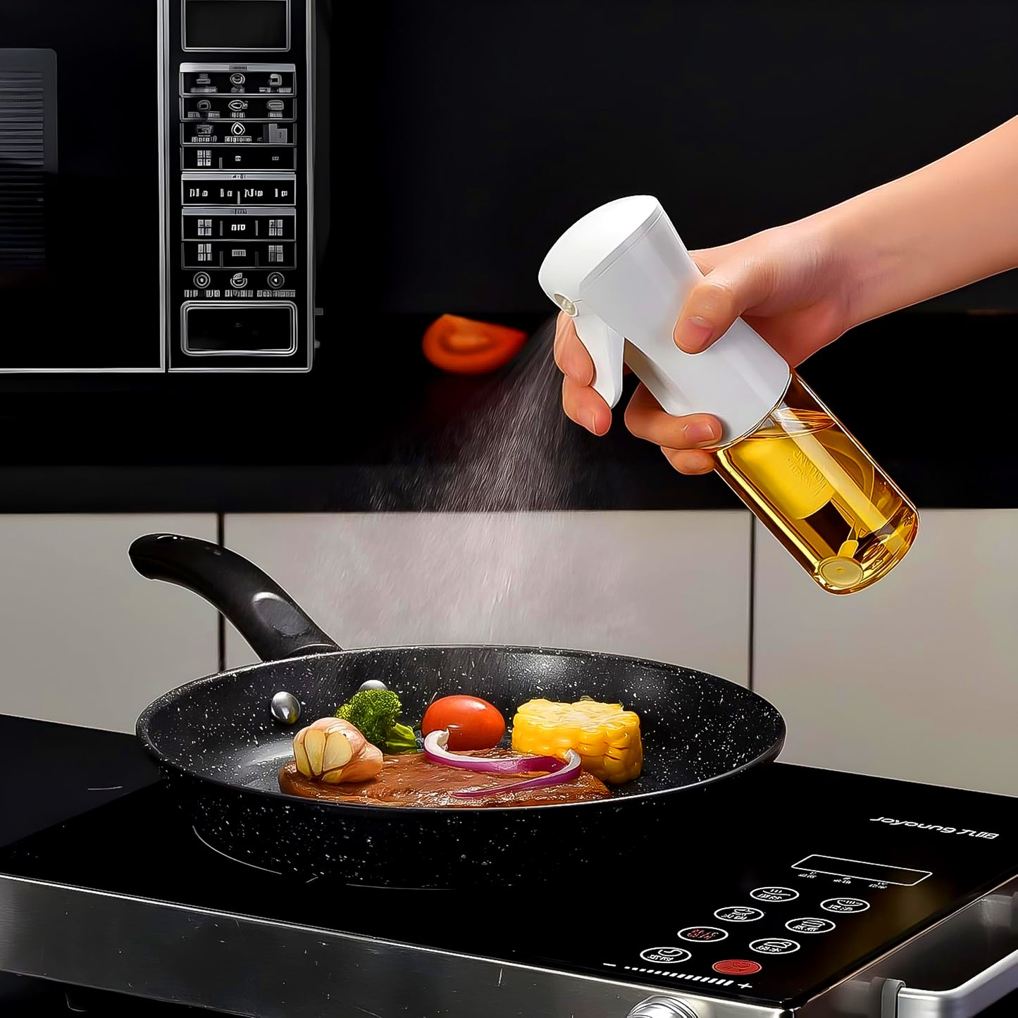 Glass Oil Spray Bottle - Versatile Kitchen Gadgets (250 Ml Approx With White Box)