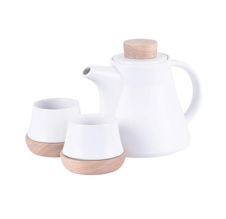 Ceramic Tea Set One Pot Four Cups | Flower Design Tea Set Gift Box | Heat Resistant Modern Tea Set