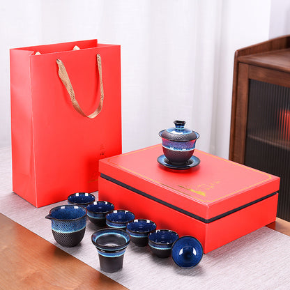 Tianmu Jianzhan Tea Set 10-Piece Gift Box