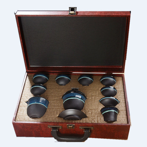 Tianmu Jianzhan Tea Set 10-Piece Gift Box