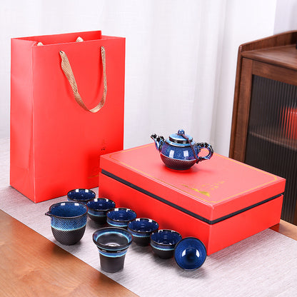 Tianmu Jianzhan Tea Set 10-Piece Gift Box