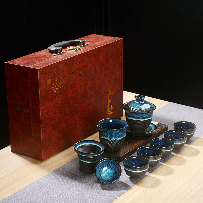 Tianmu Jianzhan Tea Set 10-Piece Gift Box