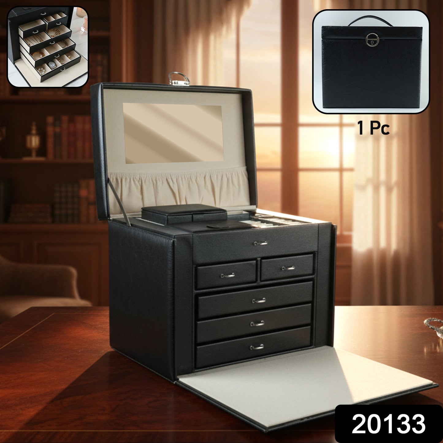 Luxury Multi-drawer Jewelry Organizer Storage Box (1 Pc)