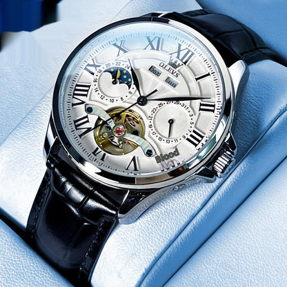 Automatic Mechanical Business Simplicity Double Calendar Men's Watch