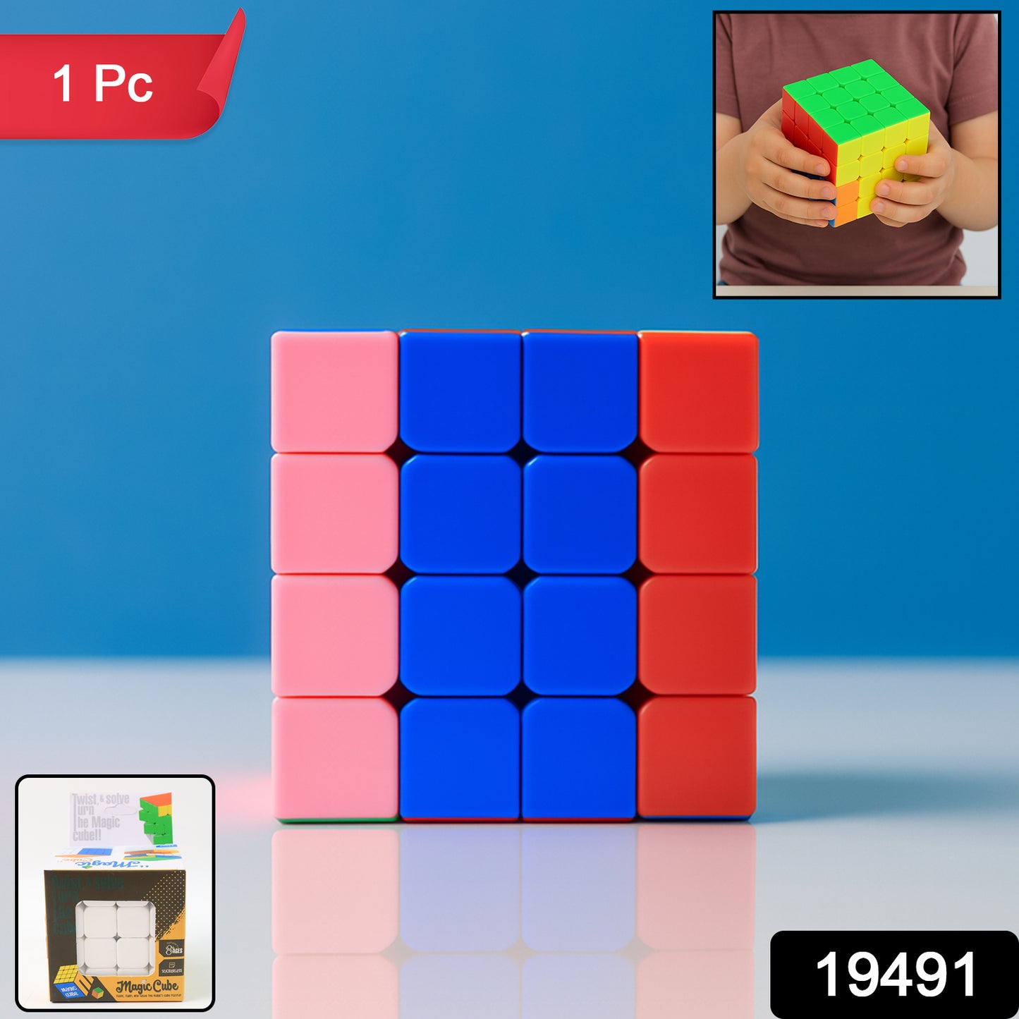 4x4 Magic Speed Cube Puzzle For Kids  Adults (1 Pc)