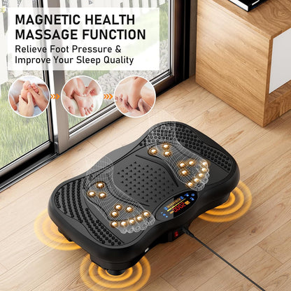Full Body Fitness Platform with Lymphatic Vibrating Plates