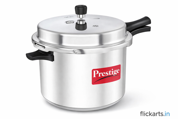 President Pressure Cooker 10 Litre | Heavy Duty Aluminium Cooker with Safety Gasket Release System