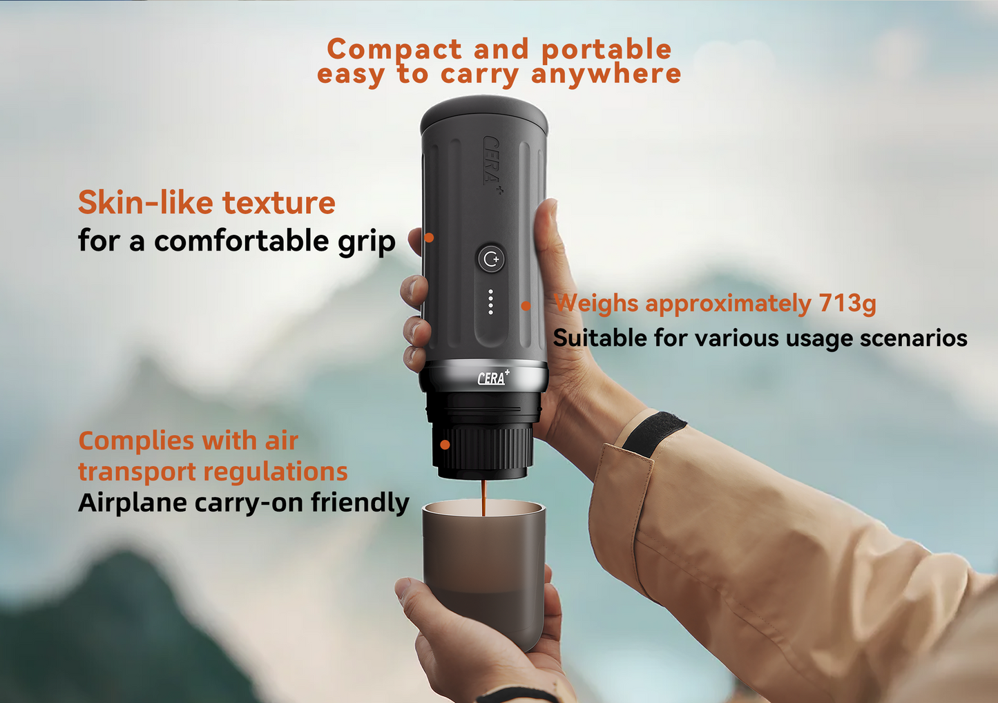 2 in 1 Portable Espresso Machine
