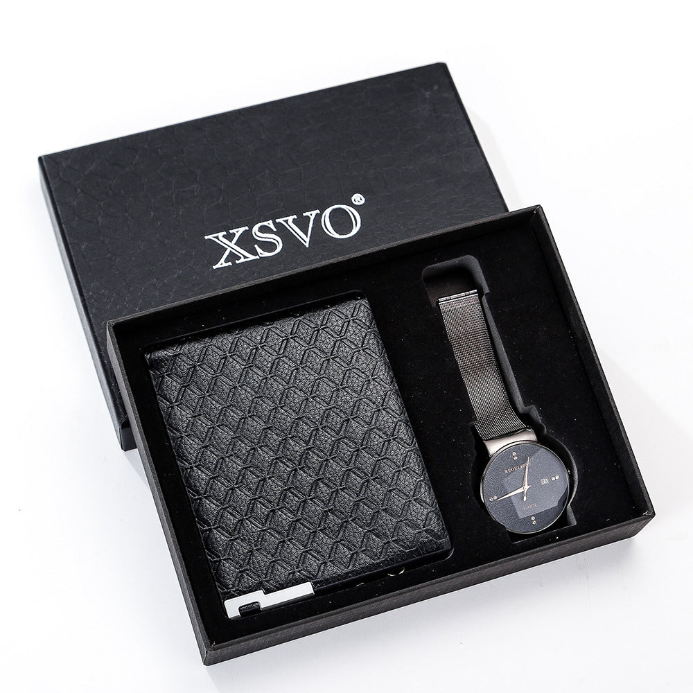 Wallet Quartz Watch With Large Dial