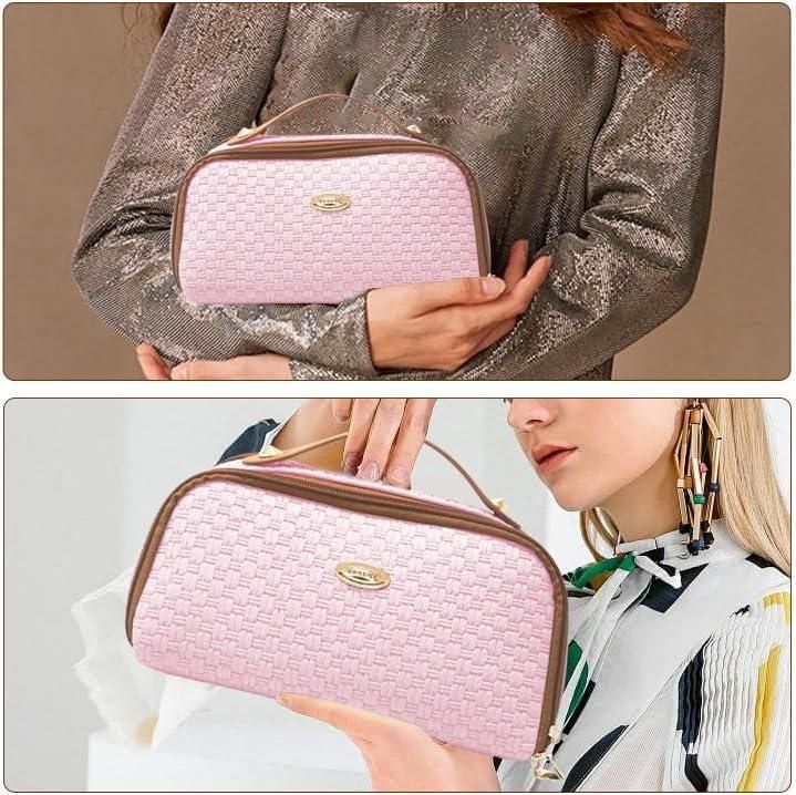 Double Zipper Cosmetics Bag