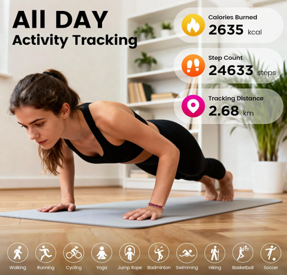 Women's Fashionable Smart Health & Fitness Tracker Bracelet