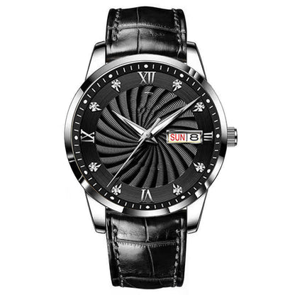 Luminous Men's Calendar Quartz Watch