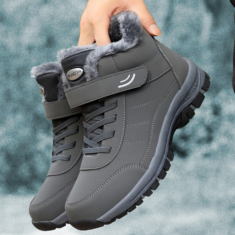 Rubber sole anti slip warm cotton shoes snow boots