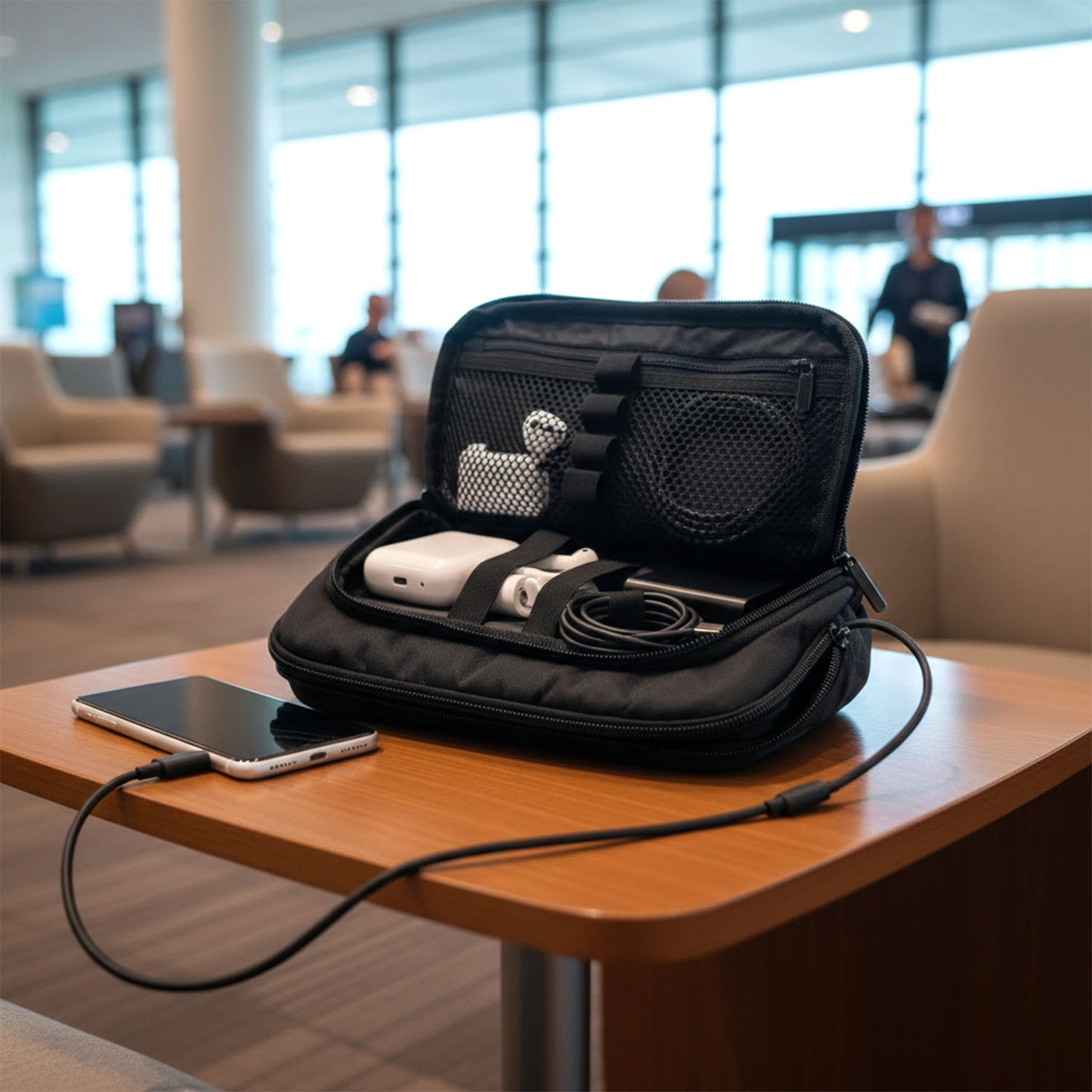 Small Electronics Accessories Organizer Pouch (1 Pc)