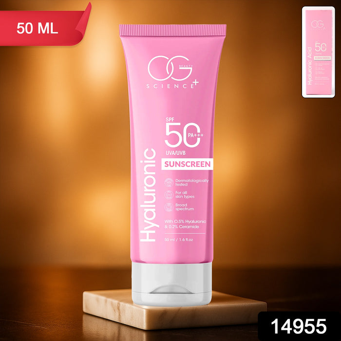 OG Beauty Science+ Hyaluronic Sunscreen SPF 50 PA+++ – 50ml