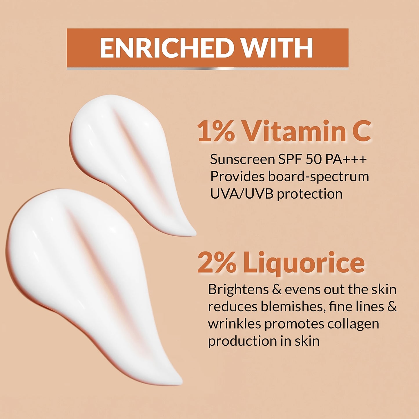 Og Beauty Vitamin C Sunscreen Spf 50 Pa+++ - (1 Pc  50ml)