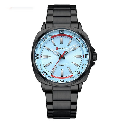 Fashionable Steel-band Casual Business Mens Quartz Watch