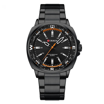 Fashionable Steel-band Casual Business Mens Quartz Watch