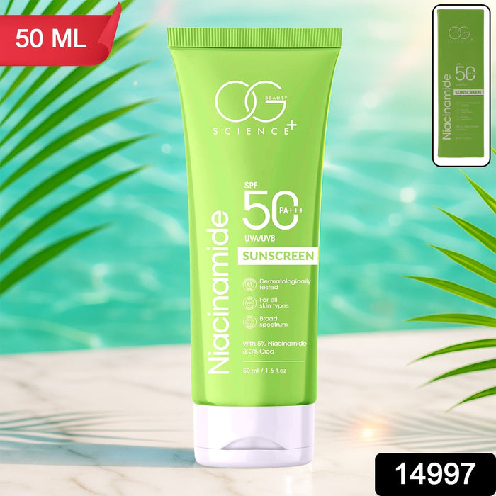 OG Beauty Niacinamide Sunscreen SPF 50 PA+++ – 50ml