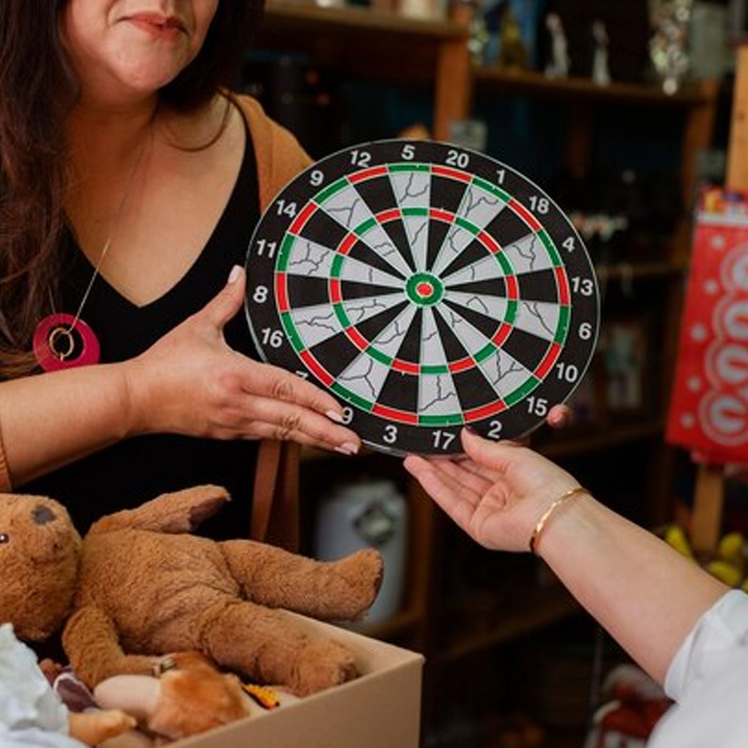 Magnetic Dart Board Game Set With 6 Safe Darts For Kids  Adults