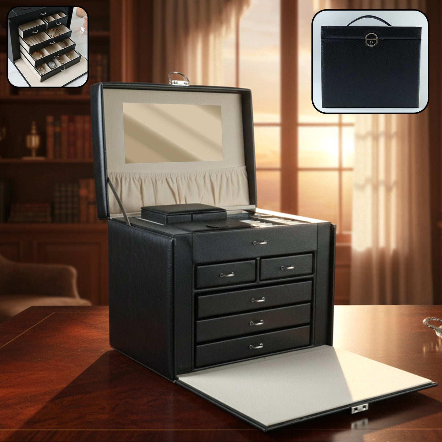 Luxury Multi-drawer Jewelry Organizer Storage Box (1 Pc)