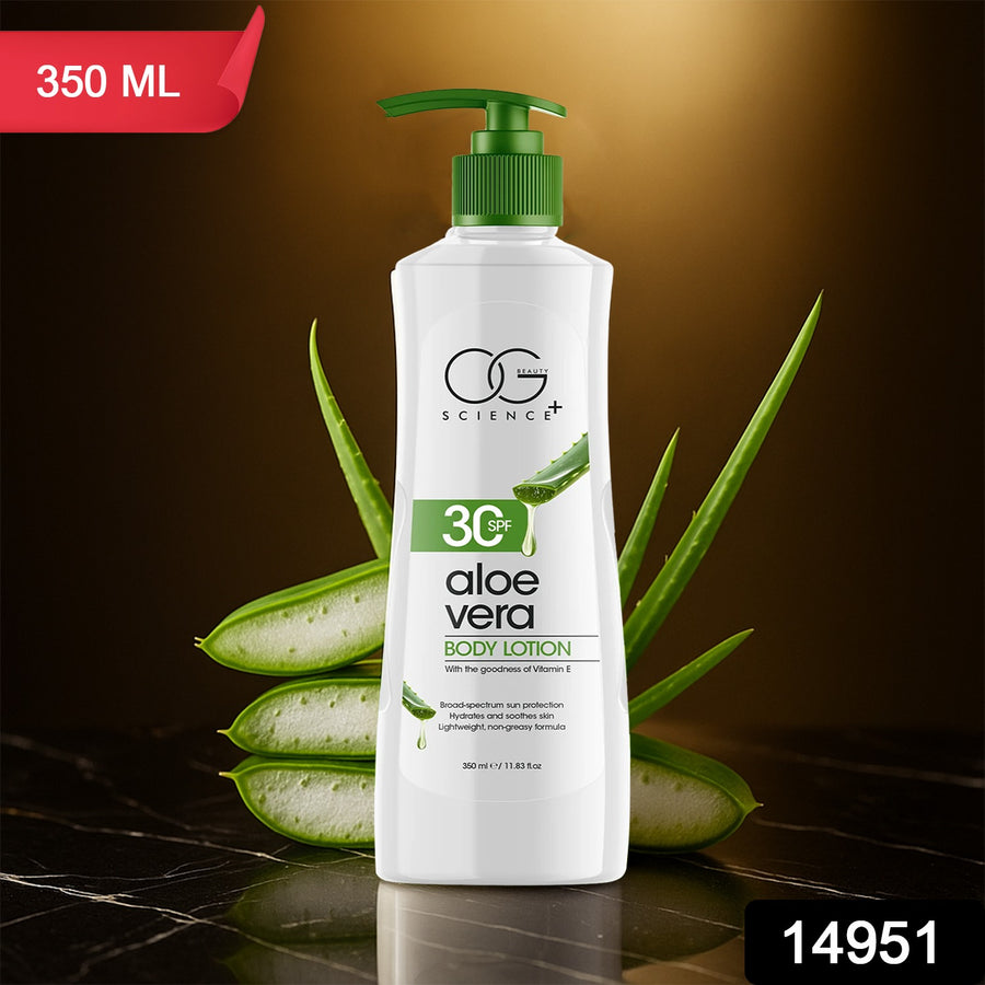 OG Beauty Science+ Aloe Vera Body Lotion SPF 30 with Vitamin E – 350ml